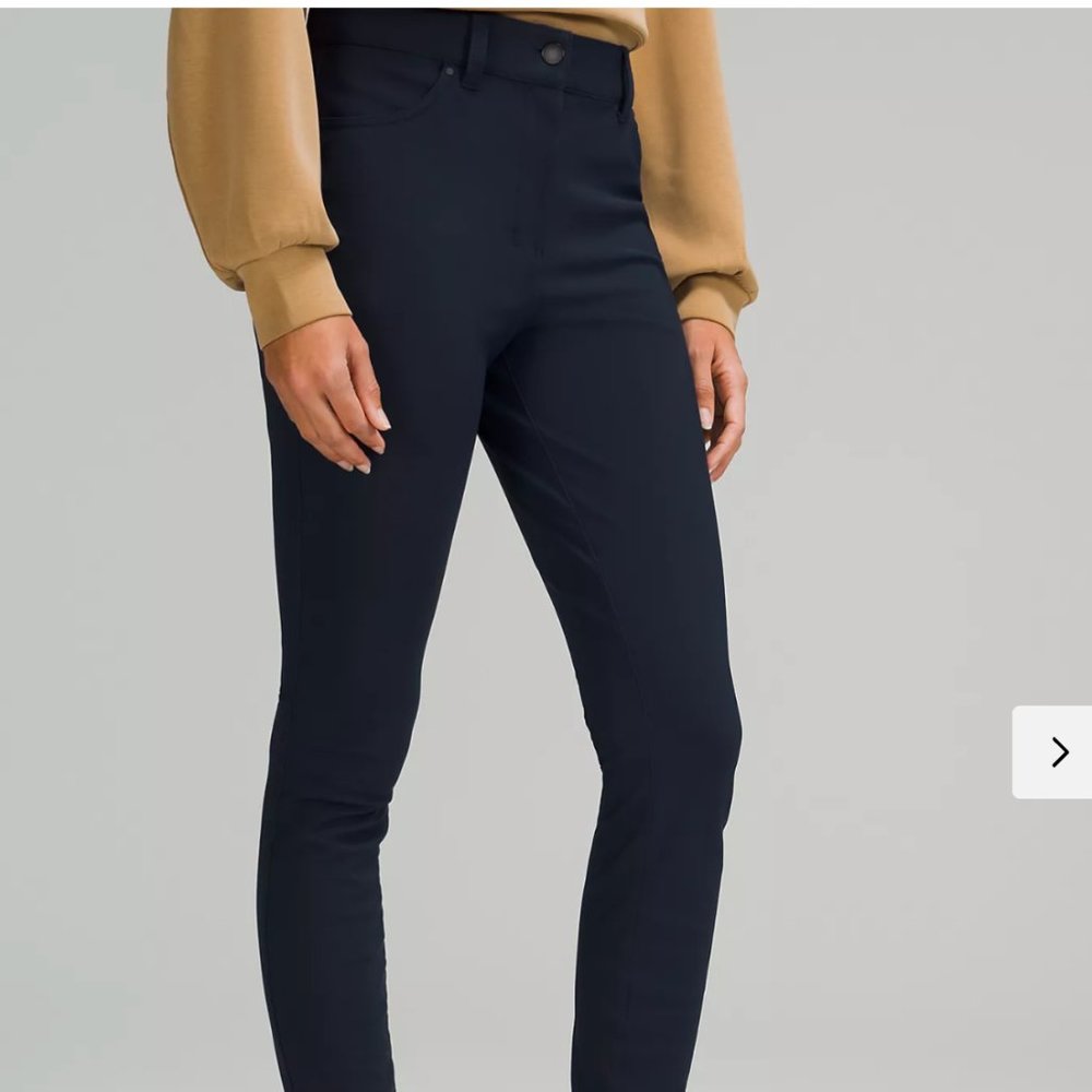 Lululemon City Sleek Slim Fit 5 Pocket High Rise Pant in Artifact sz 6